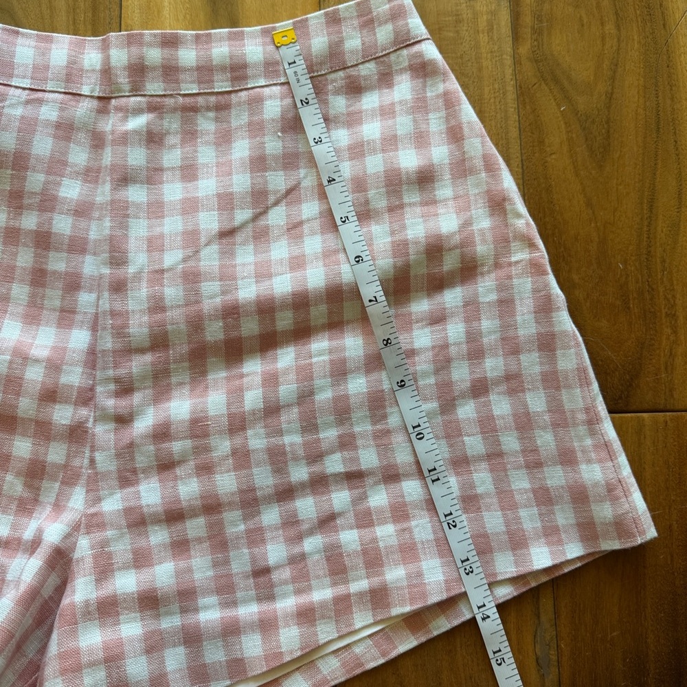Posse Pink Gingham High Waist Shorts - Picture 6 of 10